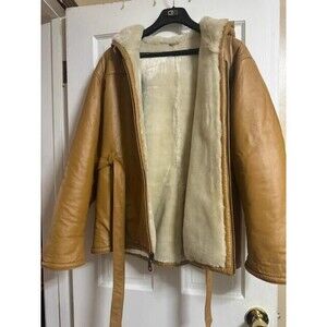 Women's Tan Shearling Jacket